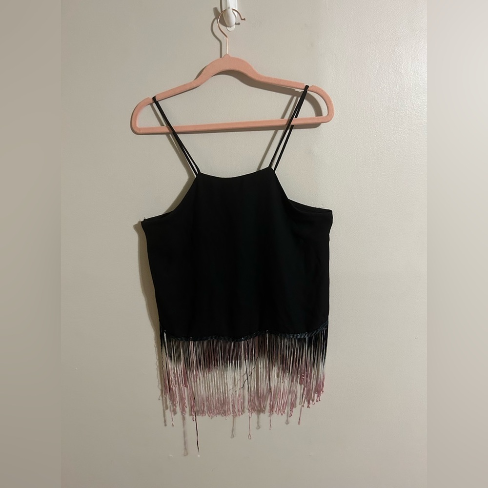 Crop Top with Fringe